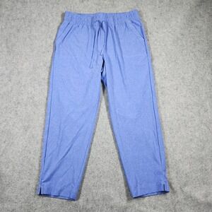 T by Talbots Pants Womens Medium Blue Elastic Waist Drawstring Pockets
